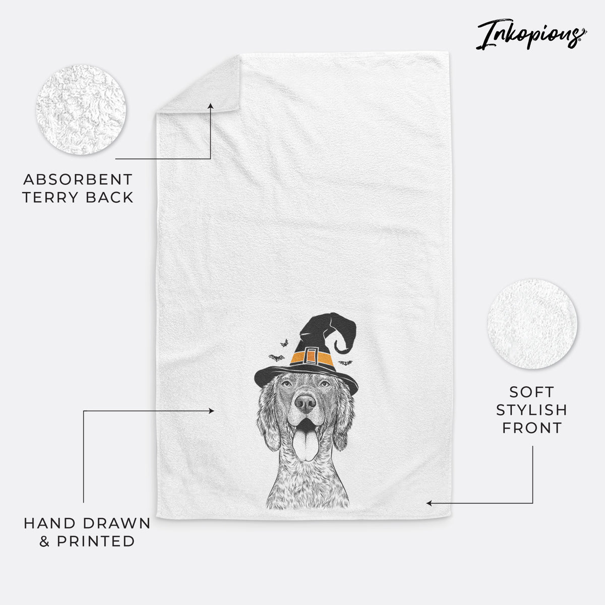Freddy the English Setter Premium Hand Towel