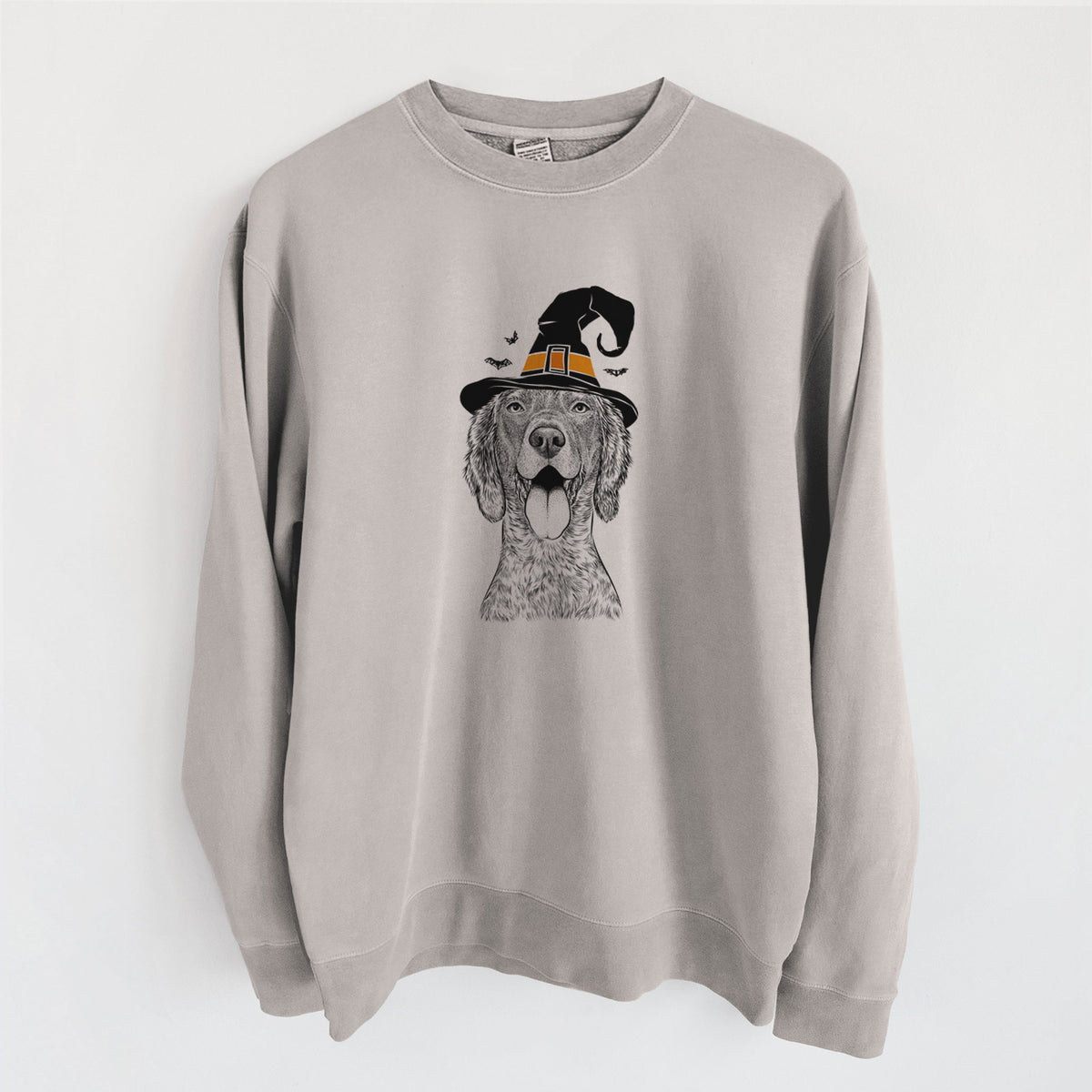 Witch Freddy the English Setter - Unisex Pigment Dyed Crew Sweatshirt