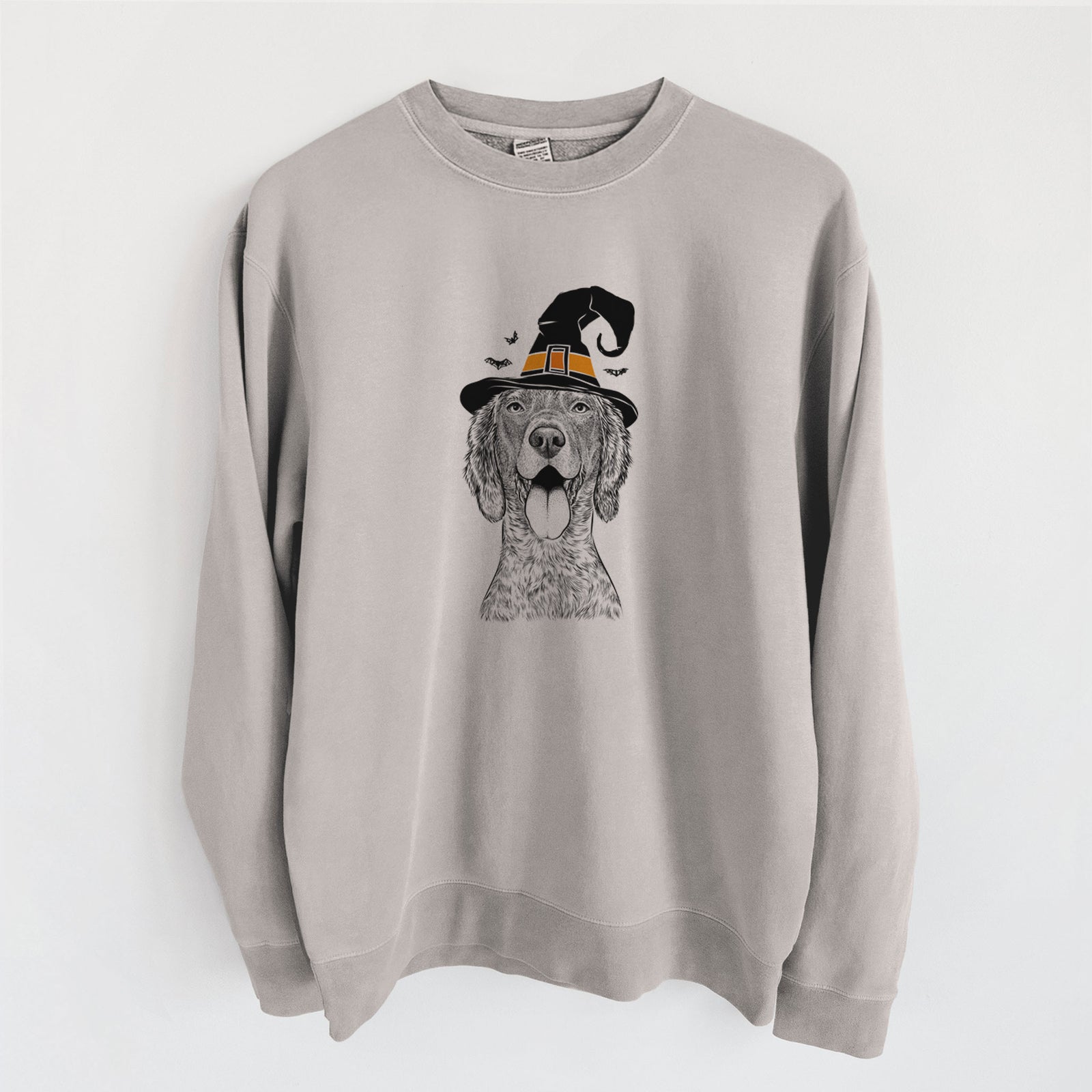 Witch Freddy the English Setter - Unisex Pigment Dyed Crew Sweatshirt