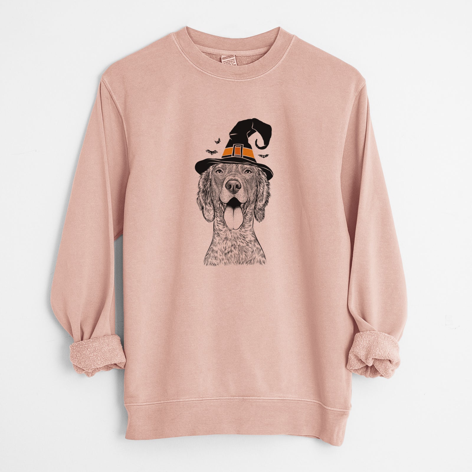 Witch Freddy the English Setter - Unisex Pigment Dyed Crew Sweatshirt