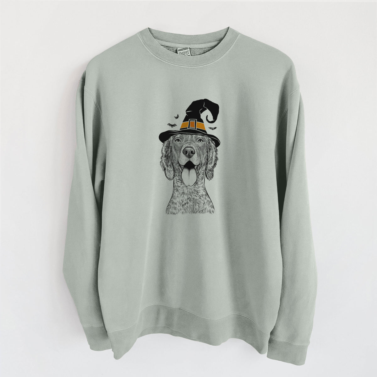 Witch Freddy the English Setter - Unisex Pigment Dyed Crew Sweatshirt