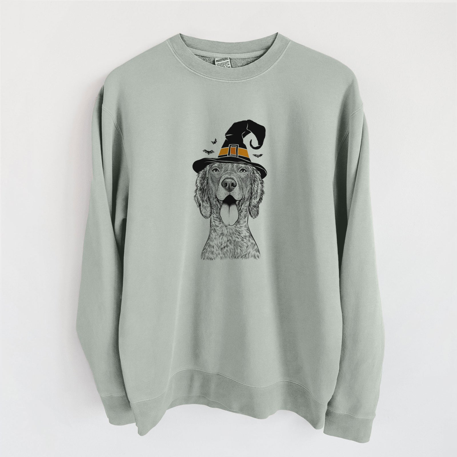 Witch Freddy the English Setter - Unisex Pigment Dyed Crew Sweatshirt