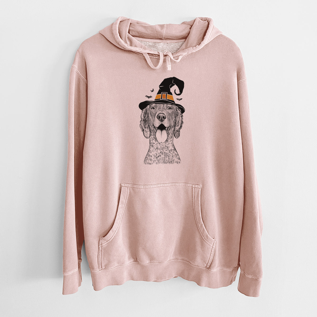 Witch Freddy the English Setter - Unisex Pigment Dyed Hoodie