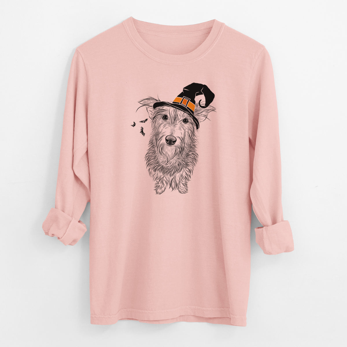Witch Frida Doggo the Rescue Terrier Mix - Men's Heavyweight 100% Cotton Long Sleeve
