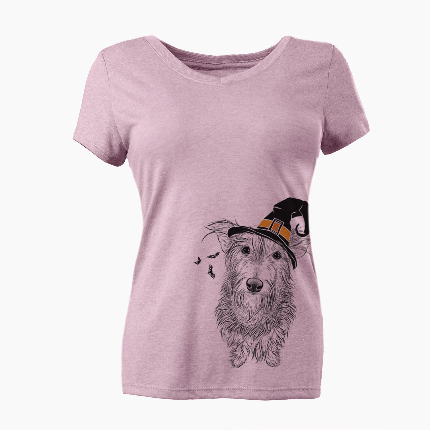 Witch Frida Doggo the Rescue Terrier Mix - Women's Perfect V-neck Shirt