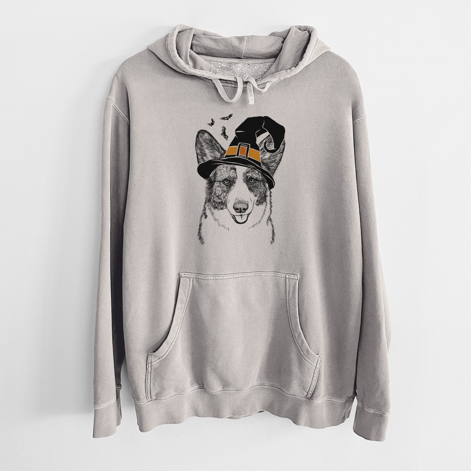 Witch Gabby the Cardigan Welsh Corgi - Unisex Pigment Dyed Hoodie