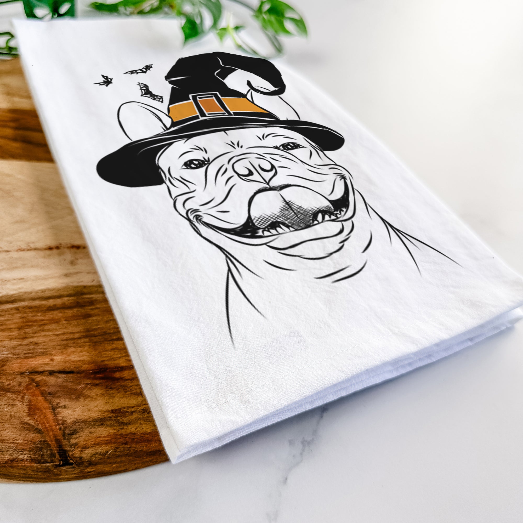 Gaston the French Bulldog Tea Towel