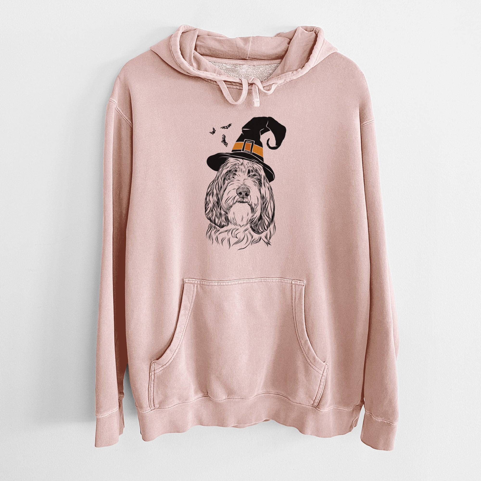 Witch Gerard the Petit Basset Griffon Vendeen - Unisex Pigment Dyed Hoodie