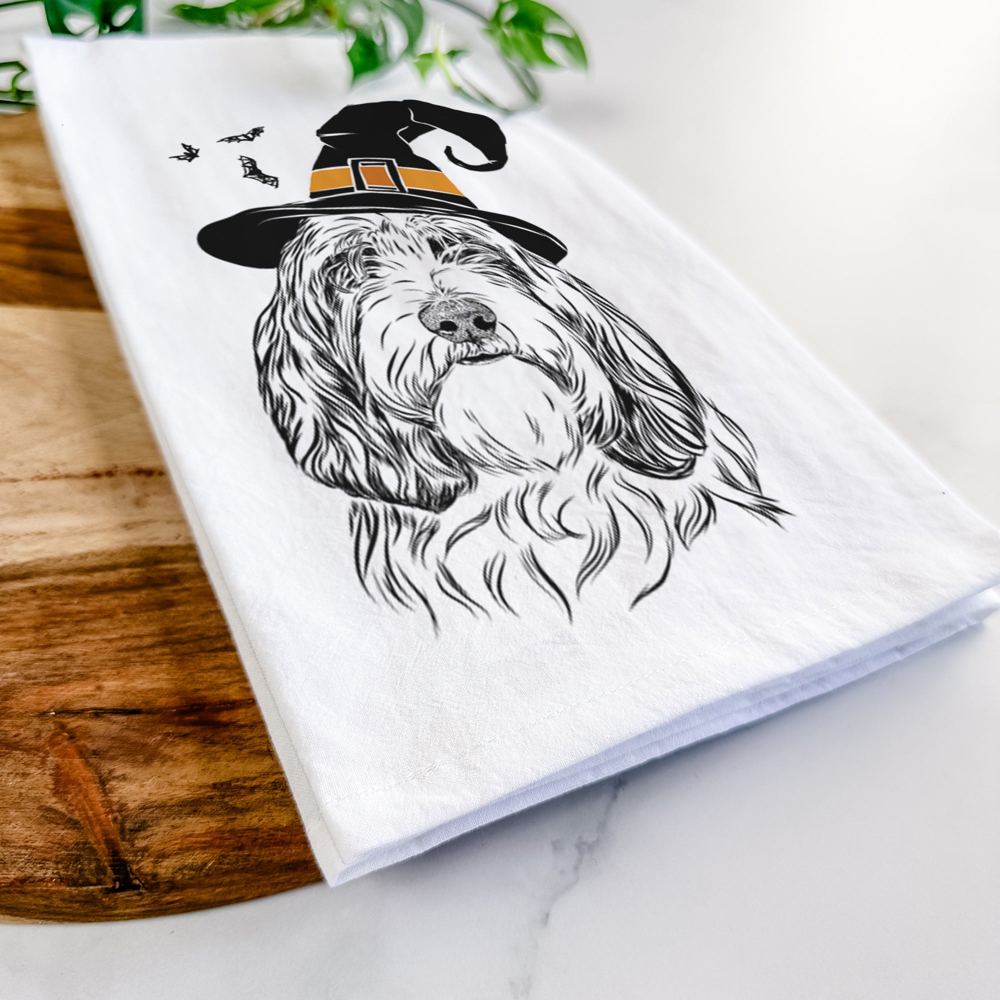 Gerard the Petit Basset Griffon Vendeen Tea Towel