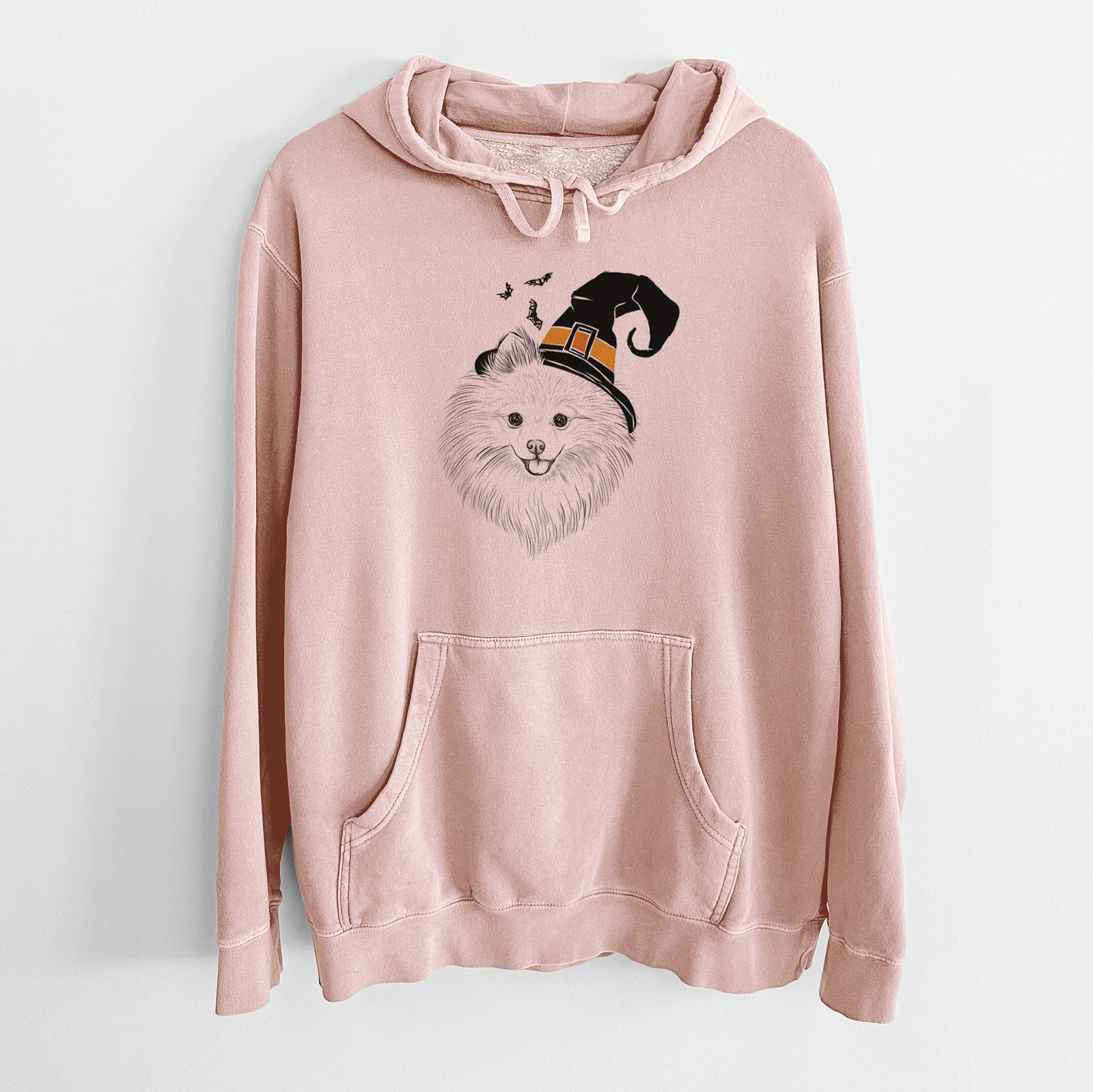 Witch GiGi the Pomeranian - Unisex Pigment Dyed Hoodie
