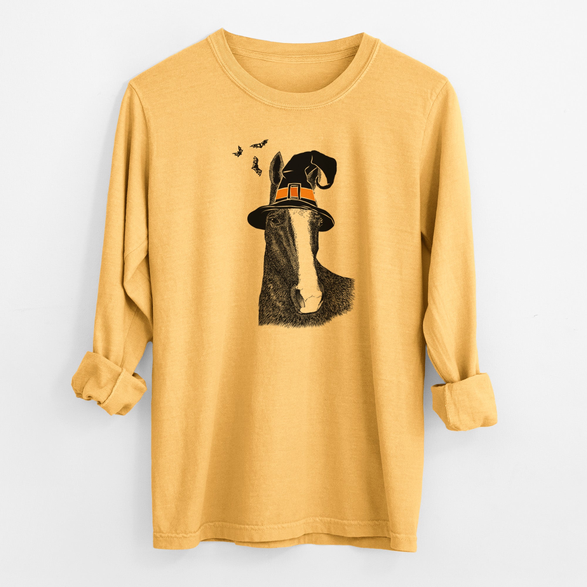 Witch Gibson the Tennessee Walking Horse - Men's Heavyweight 100% Cotton Long Sleeve