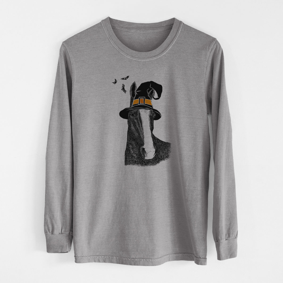 Witch Gibson the Tennessee Walking Horse - Men's Heavyweight 100% Cotton Long Sleeve