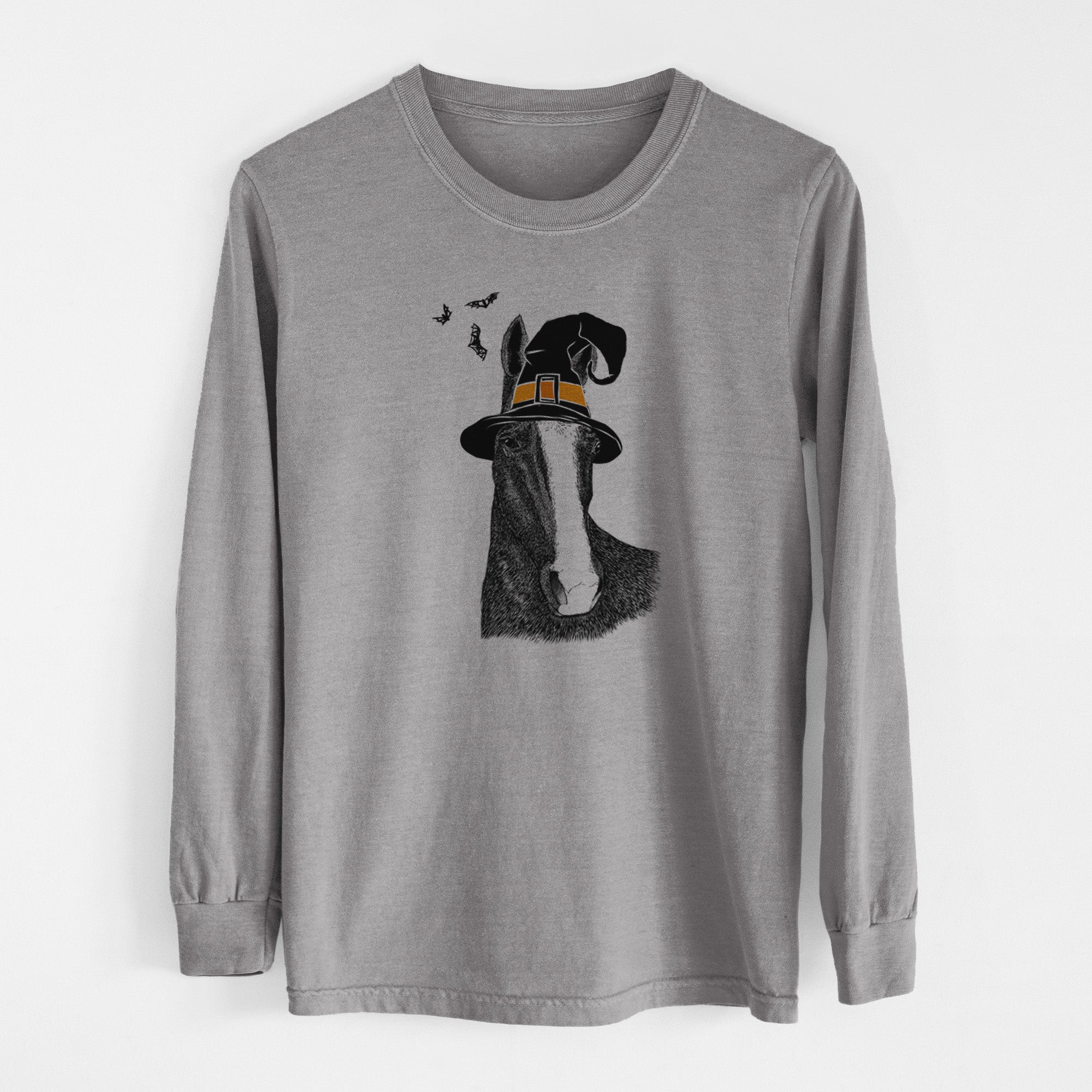 Witch Gibson the Tennessee Walking Horse - Men's Heavyweight 100% Cotton Long Sleeve