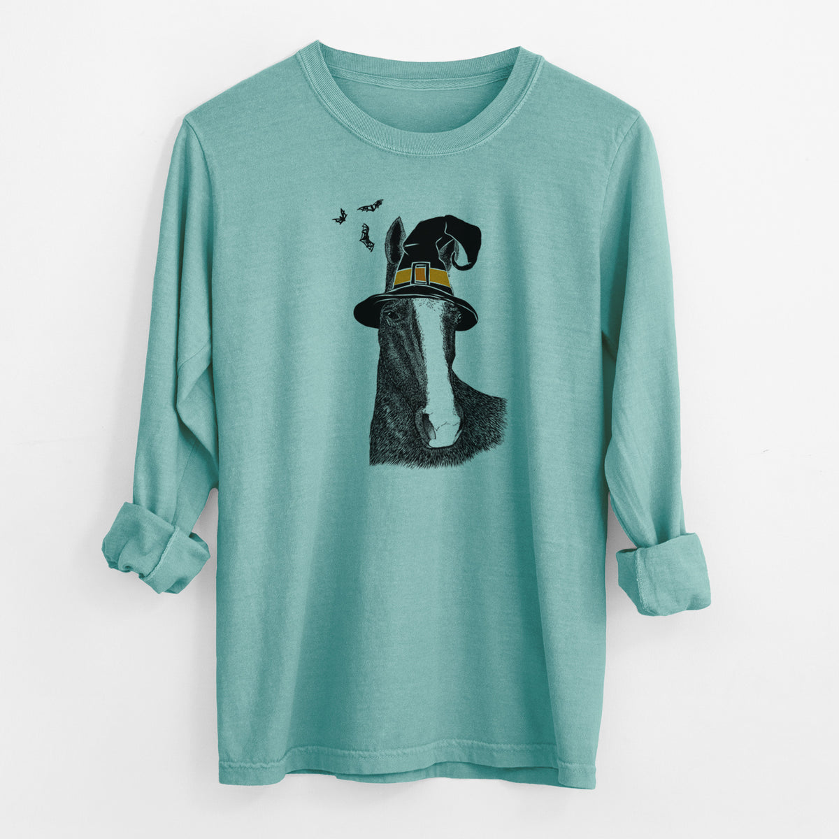 Witch Gibson the Tennessee Walking Horse - Men's Heavyweight 100% Cotton Long Sleeve