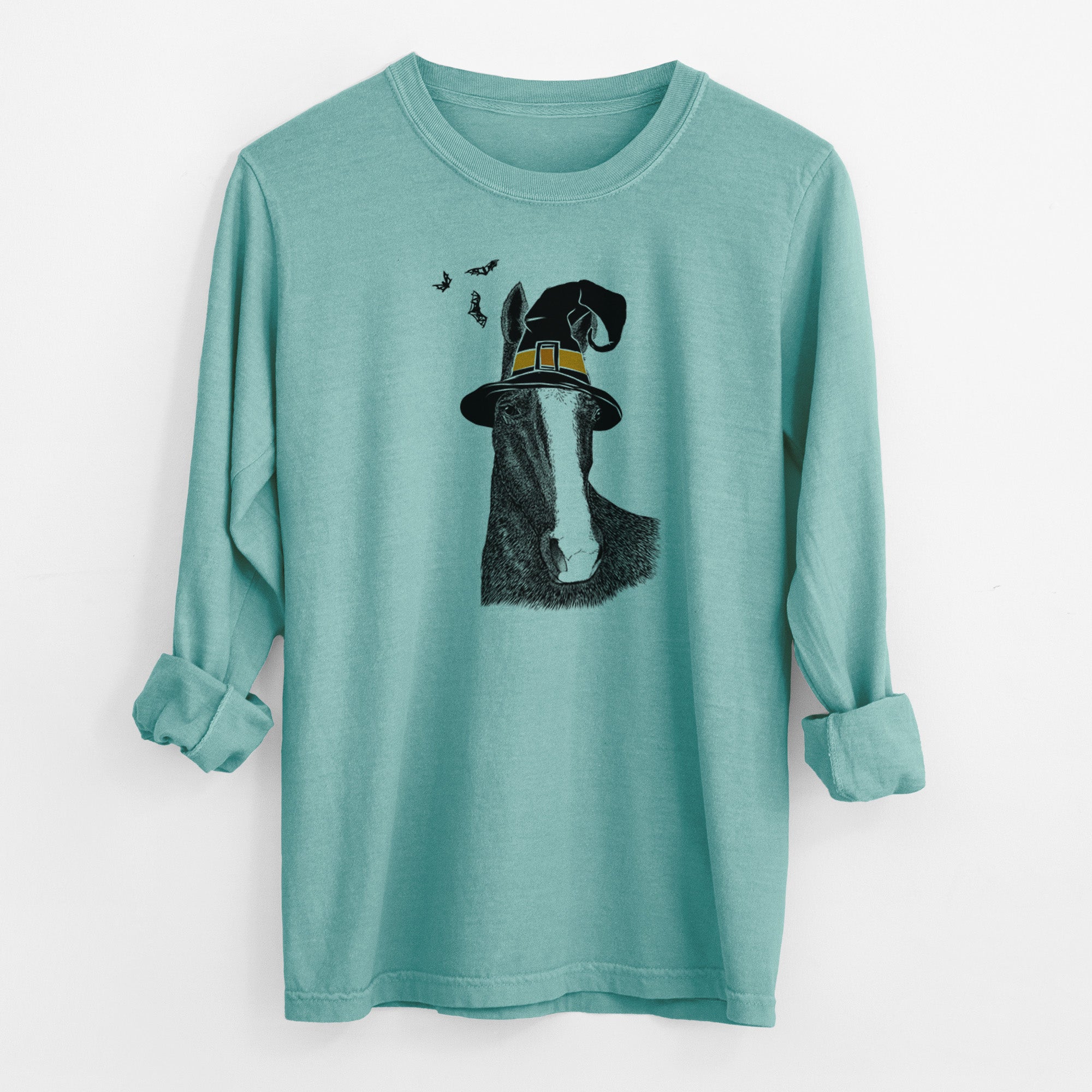 Witch Gibson the Tennessee Walking Horse - Men's Heavyweight 100% Cotton Long Sleeve