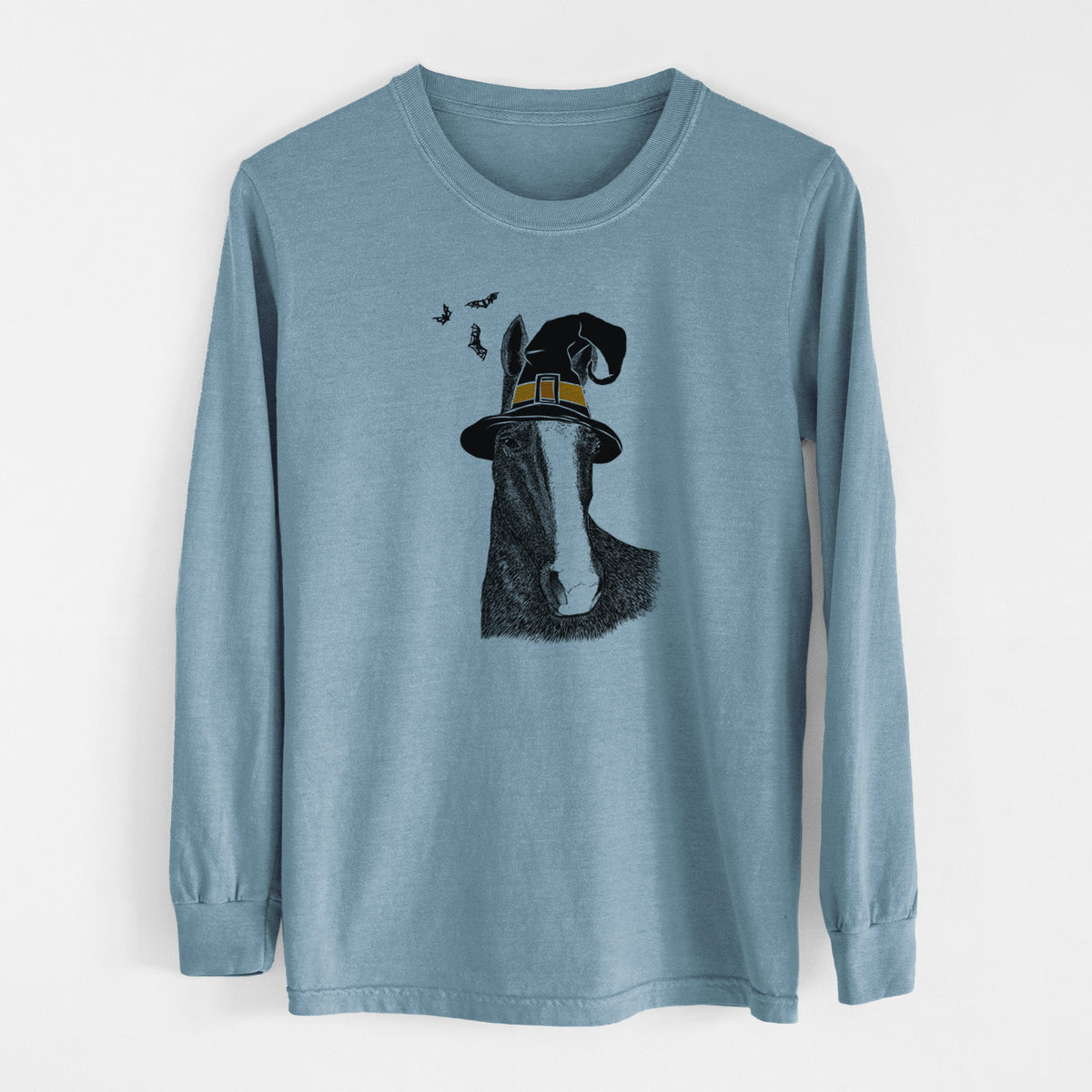 Witch Gibson the Tennessee Walking Horse - Men's Heavyweight 100% Cotton Long Sleeve