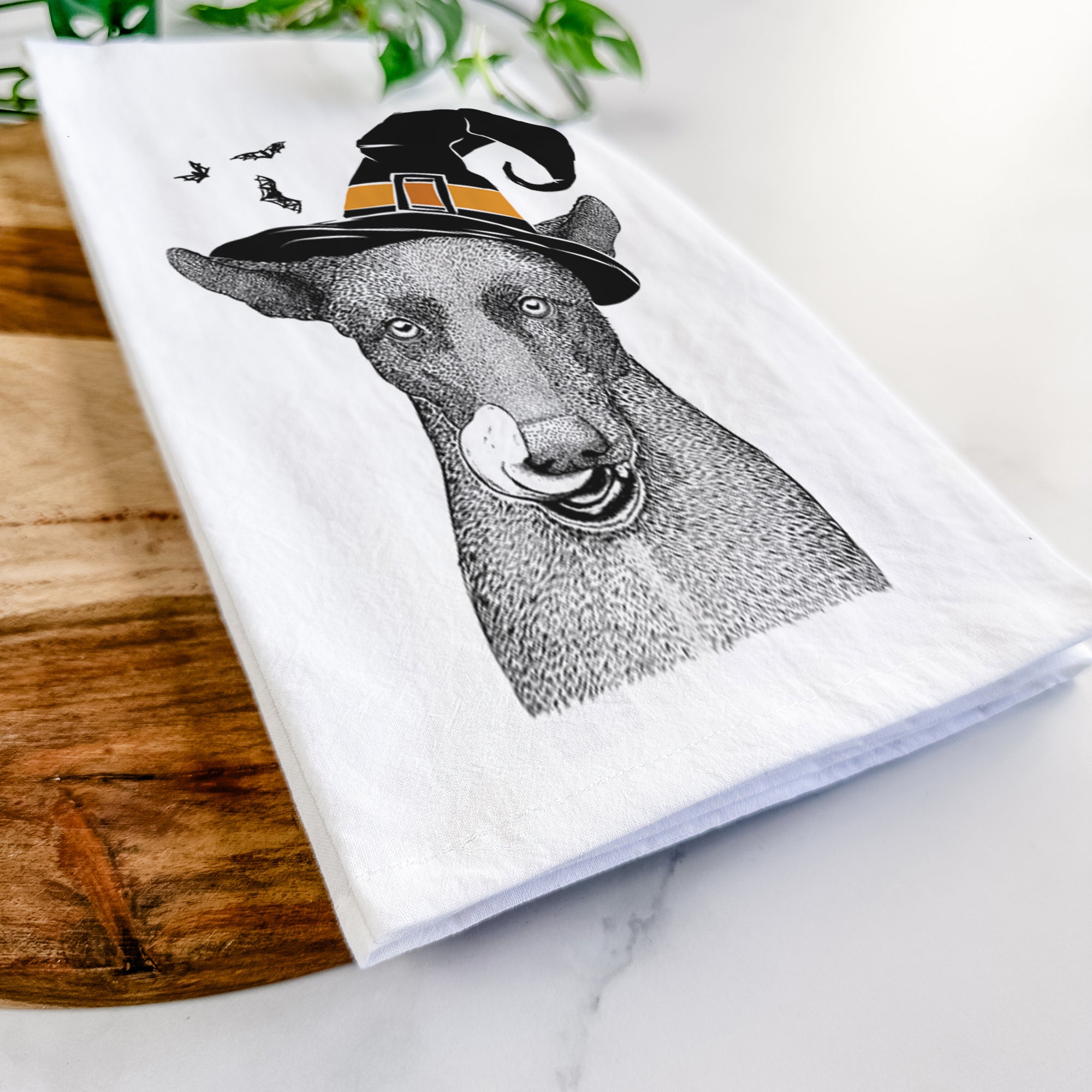 Gidget the Mexican Street Dog Tea Towel