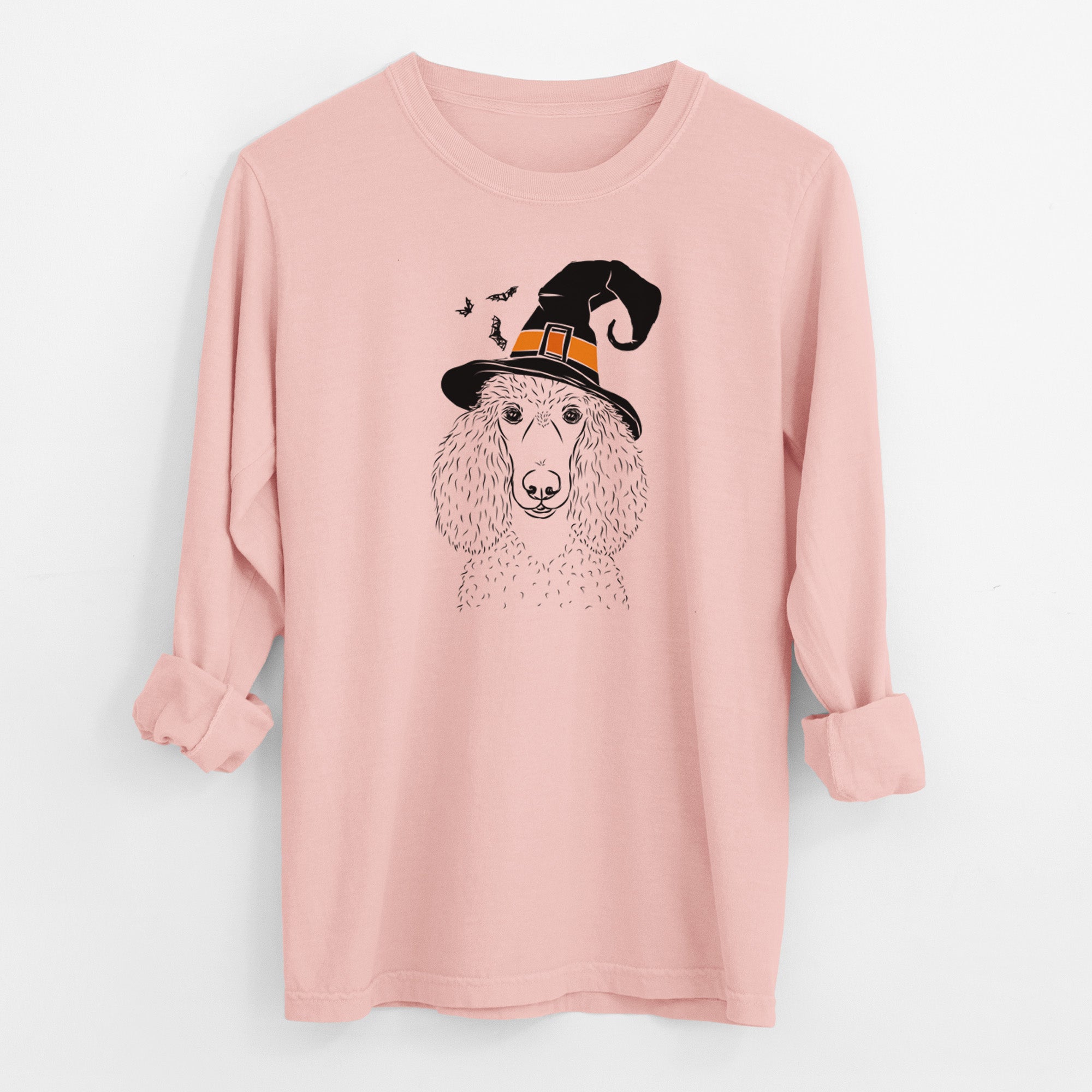 Witch Giovanni the Poodle - Men's Heavyweight 100% Cotton Long Sleeve