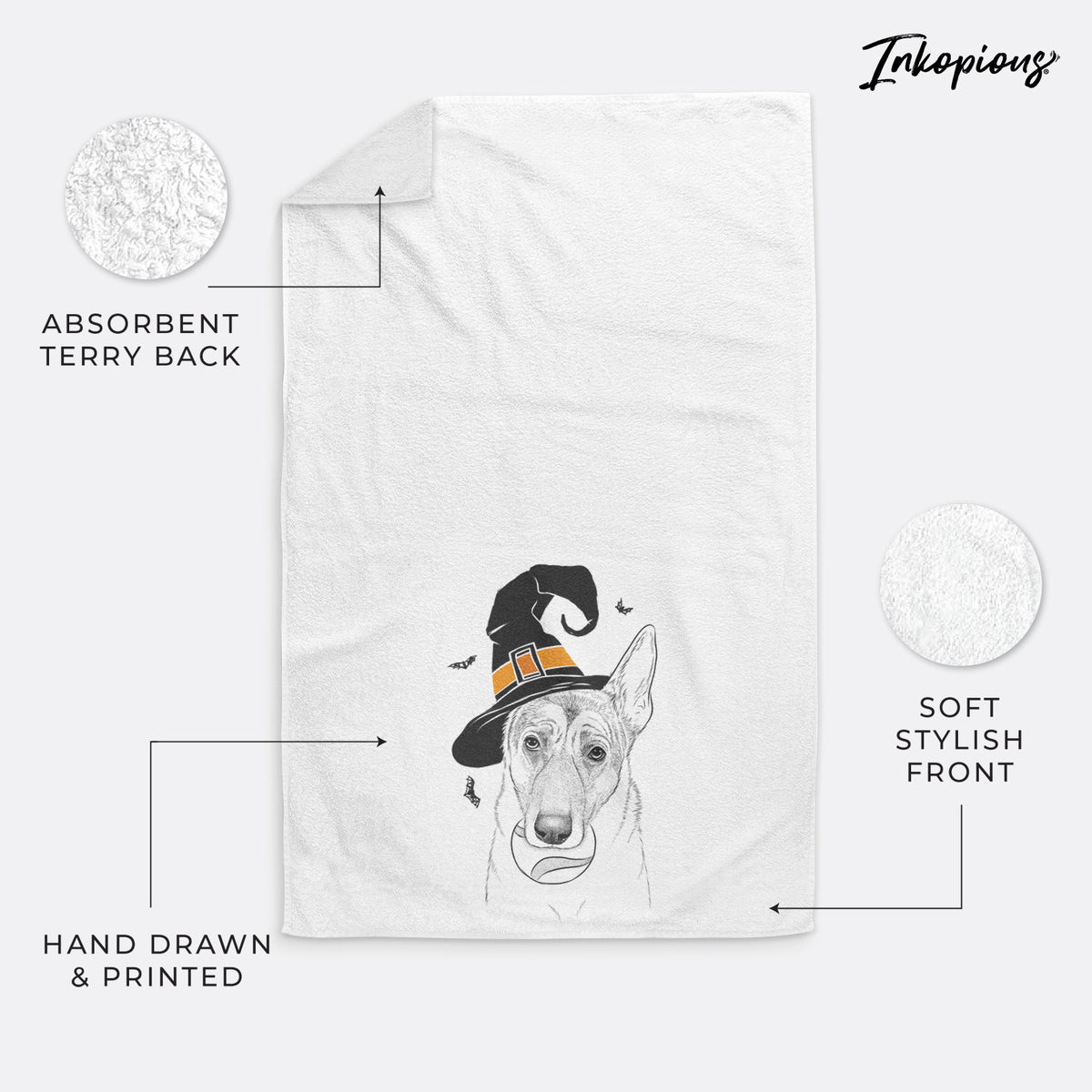 Greta the German Shepherd Premium Hand Towel