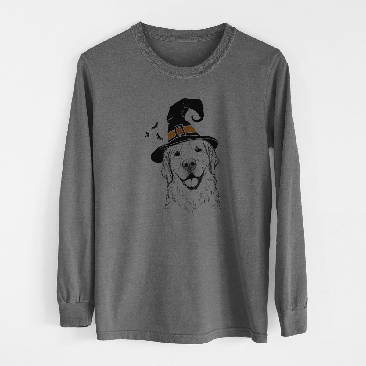 Witch Griffin the Golden Retriever - Men's Heavyweight 100% Cotton Long Sleeve