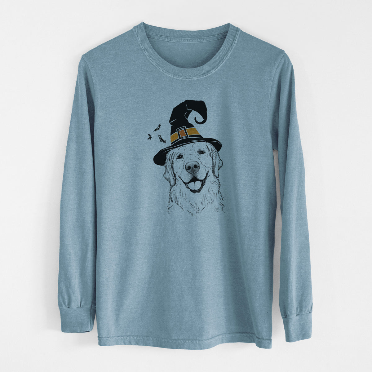 Witch Griffin the Golden Retriever - Men's Heavyweight 100% Cotton Long Sleeve