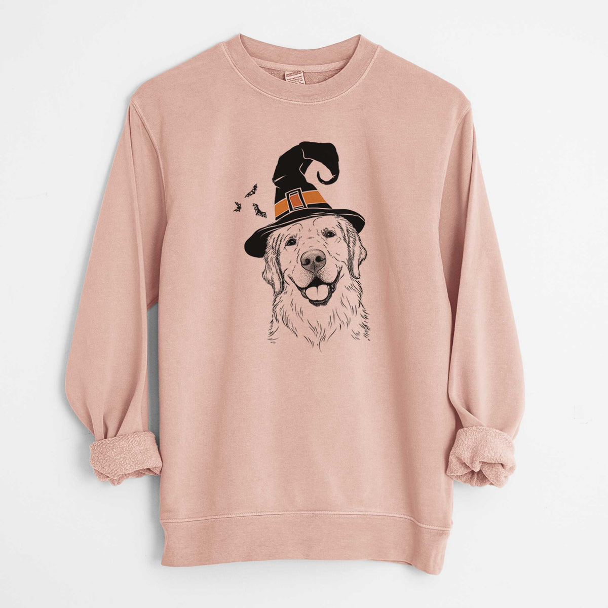 Witch Griffin the Golden Retriever - Unisex Pigment Dyed Crew Sweatshirt
