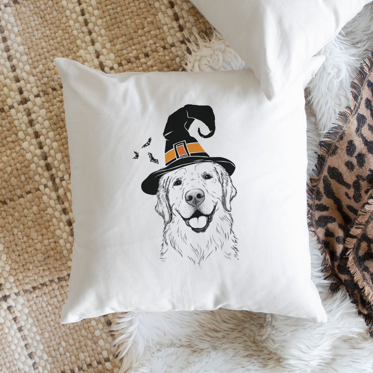 Griffin the Golden Retriever - Throw Pillow Cover