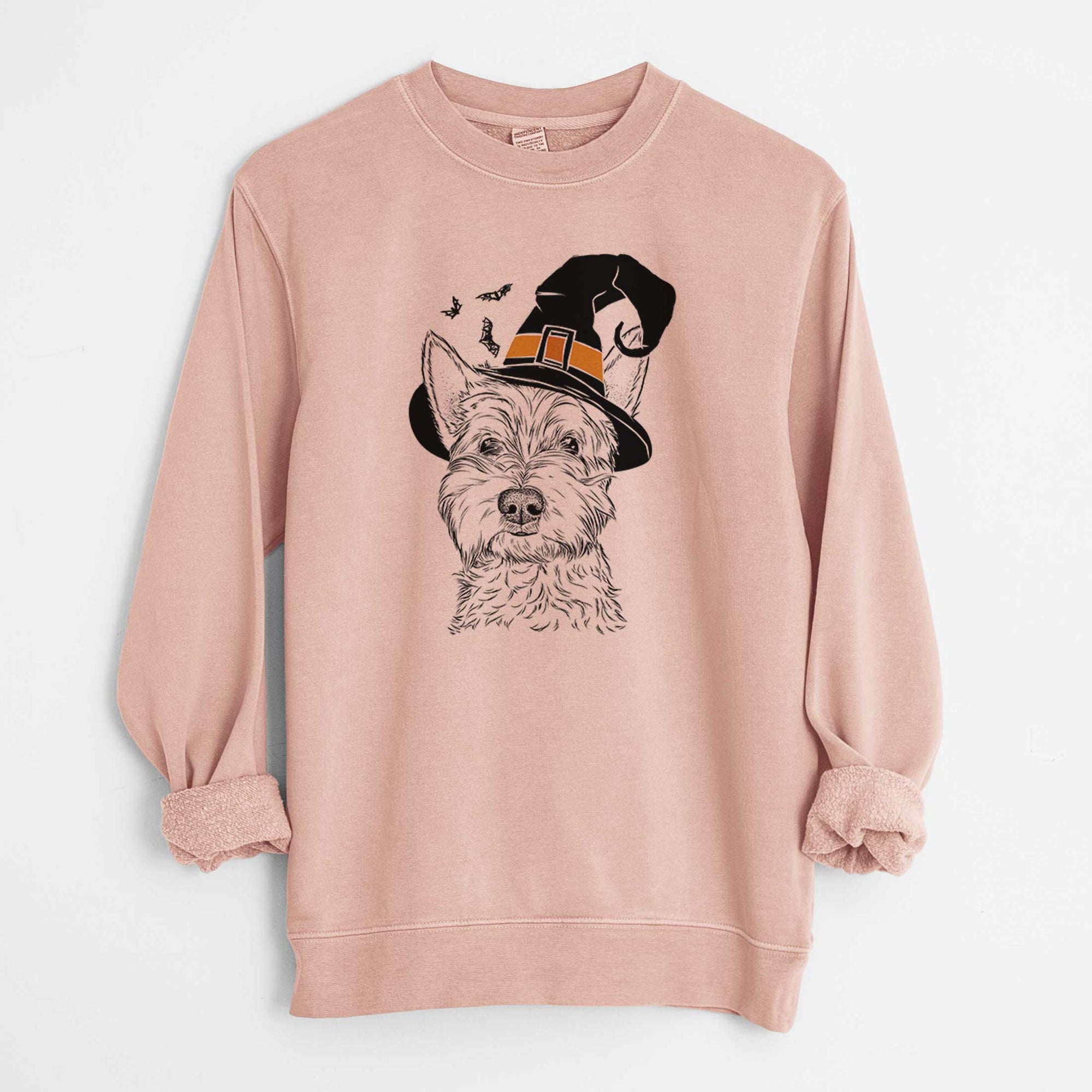 Witch Grizel the West Highland Terrier - Unisex Pigment Dyed Crew Sweatshirt