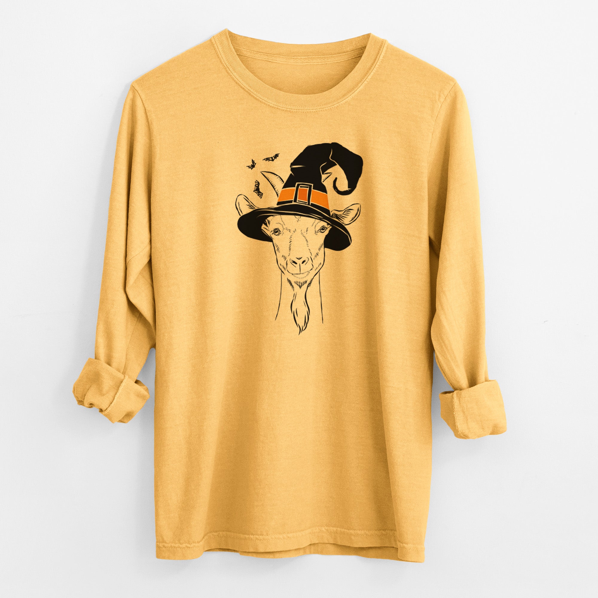 Witch Gunnar the Goat - Men's Heavyweight 100% Cotton Long Sleeve