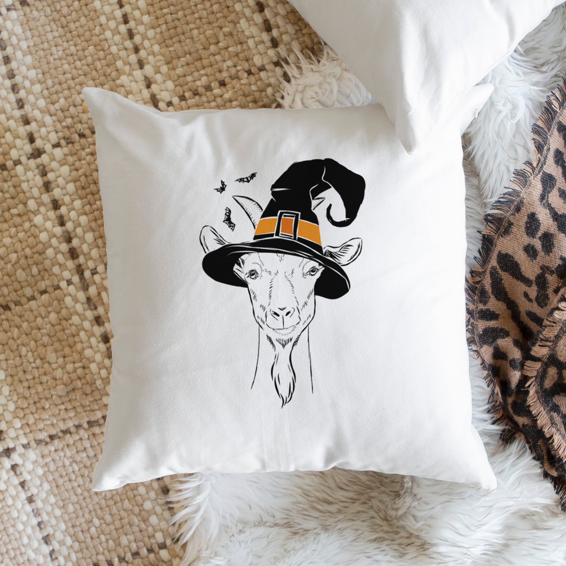 Gunnar the Goat - Throw Pillow Cover