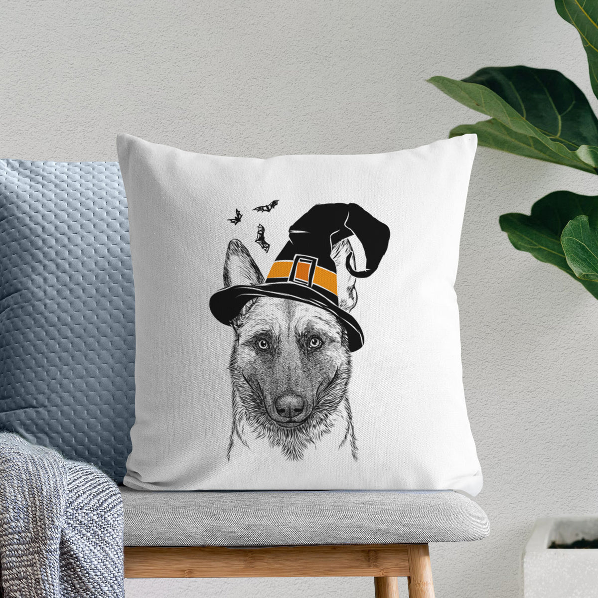 Gunther the Belgian Malinois - Throw Pillow Cover