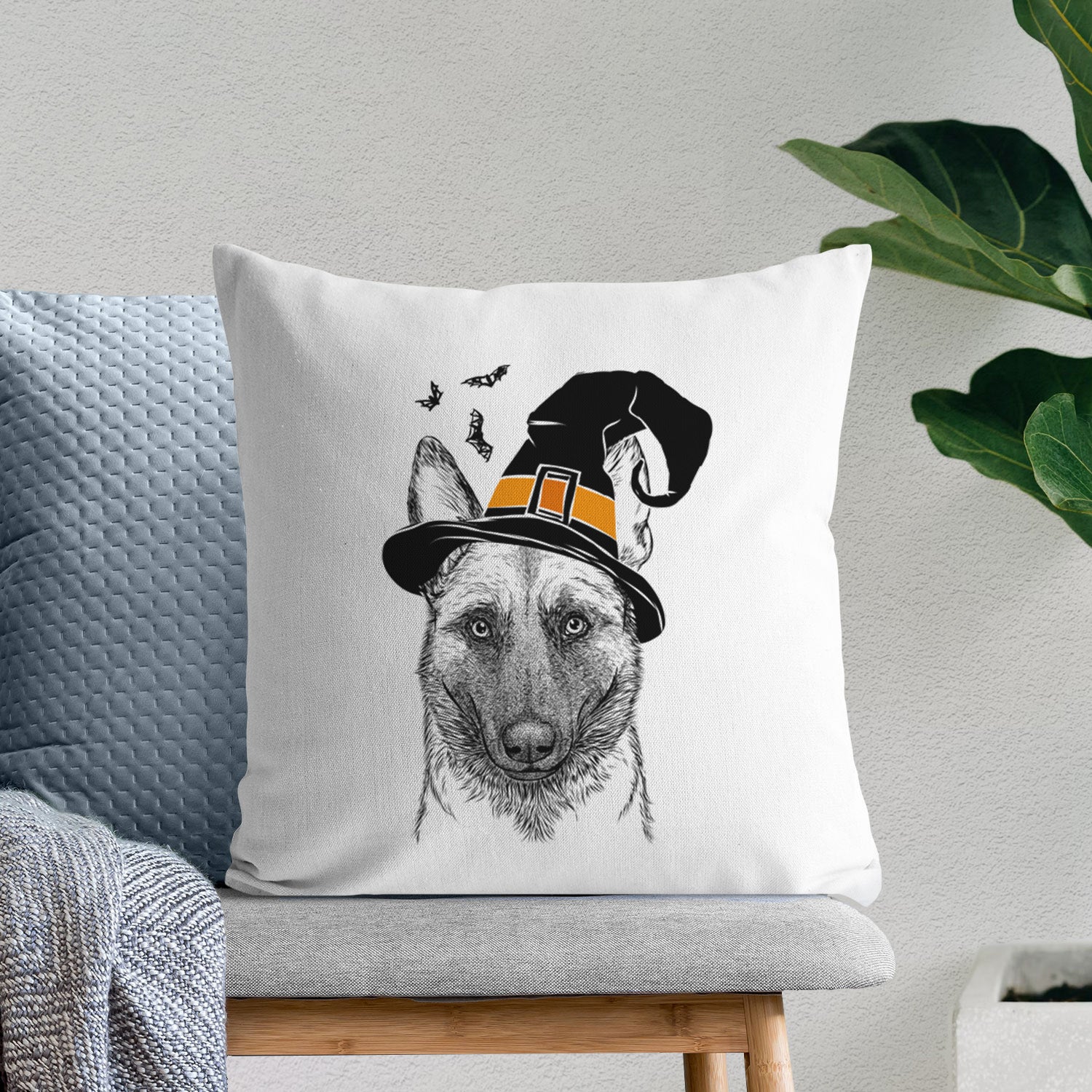 Gunther the Belgian Malinois - Throw Pillow Cover