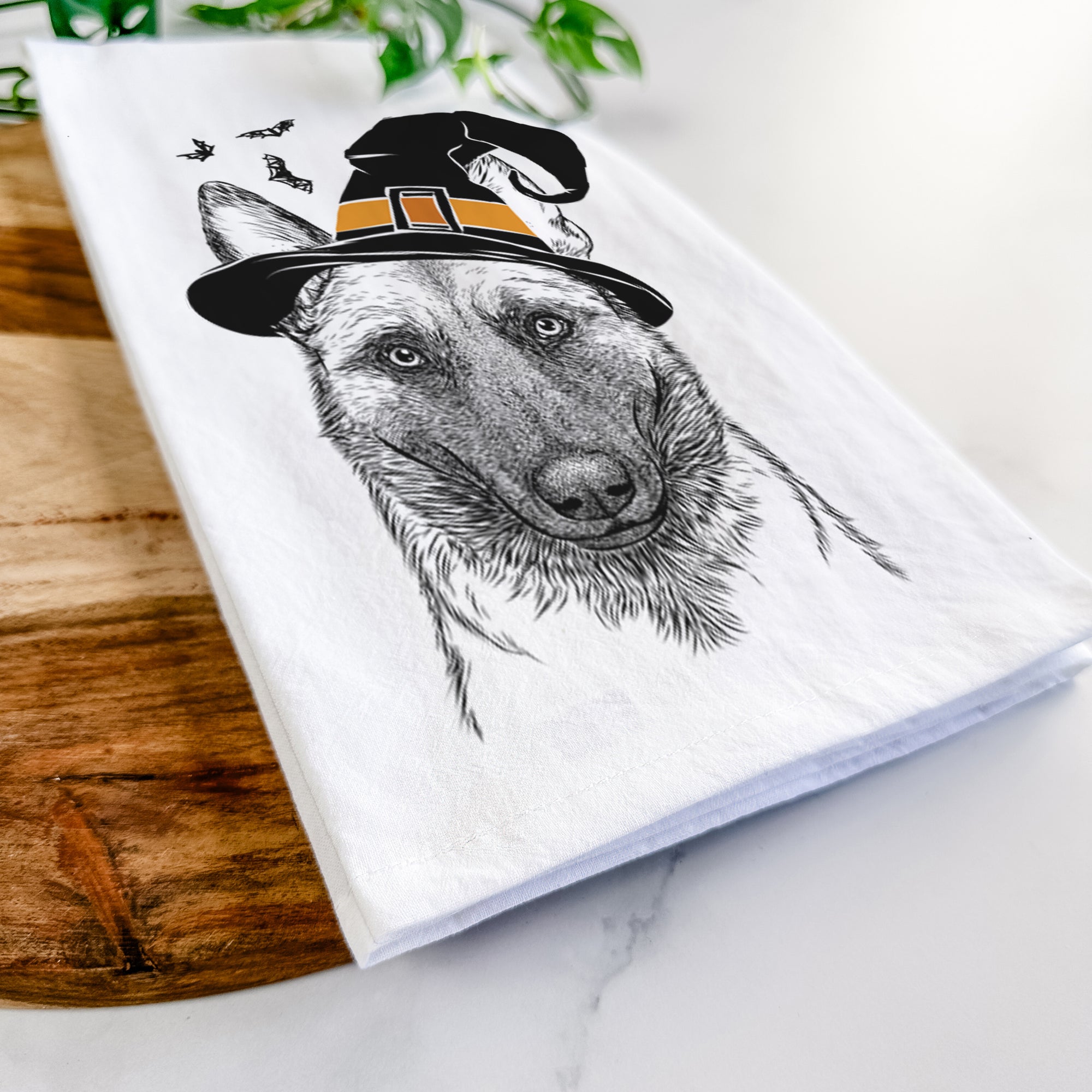 Gunther the Belgian Malinois Tea Towel