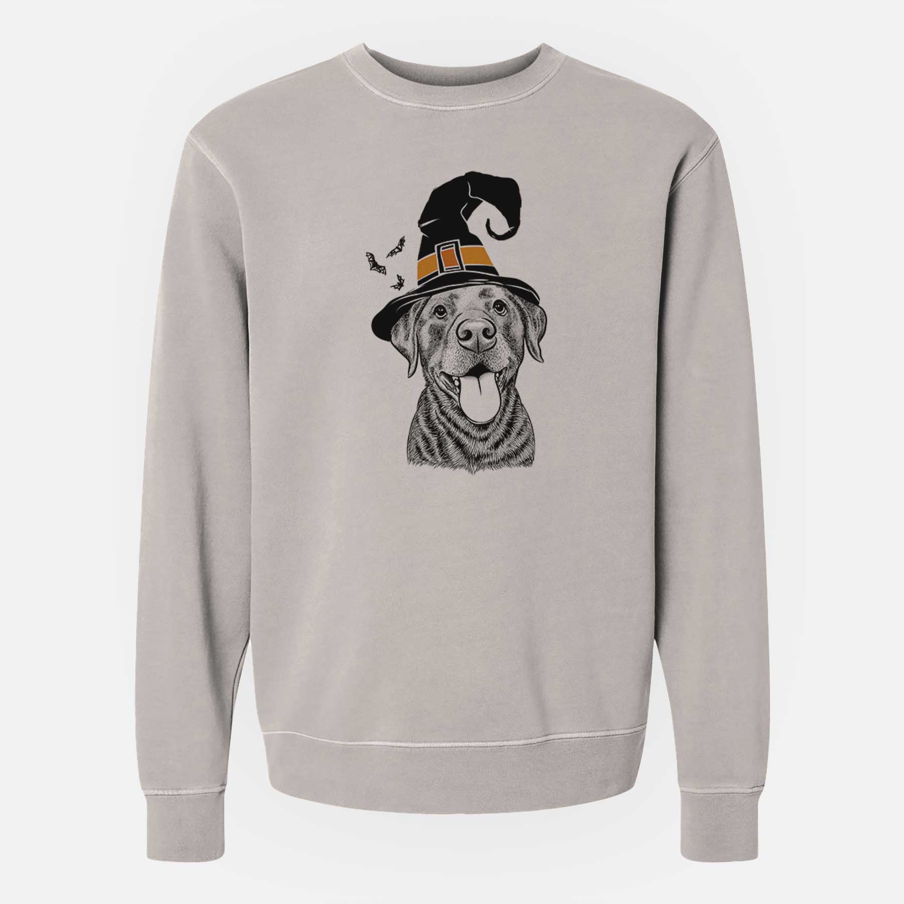 Witch Gwen the Labrador Retriever - Unisex Pigment Dyed Crew Sweatshirt