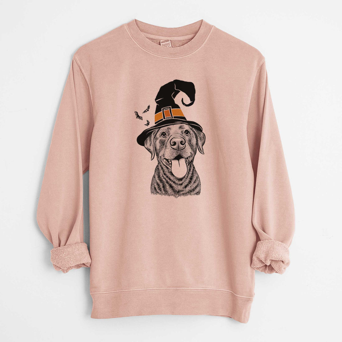 Witch Gwen the Labrador Retriever - Unisex Pigment Dyed Crew Sweatshirt