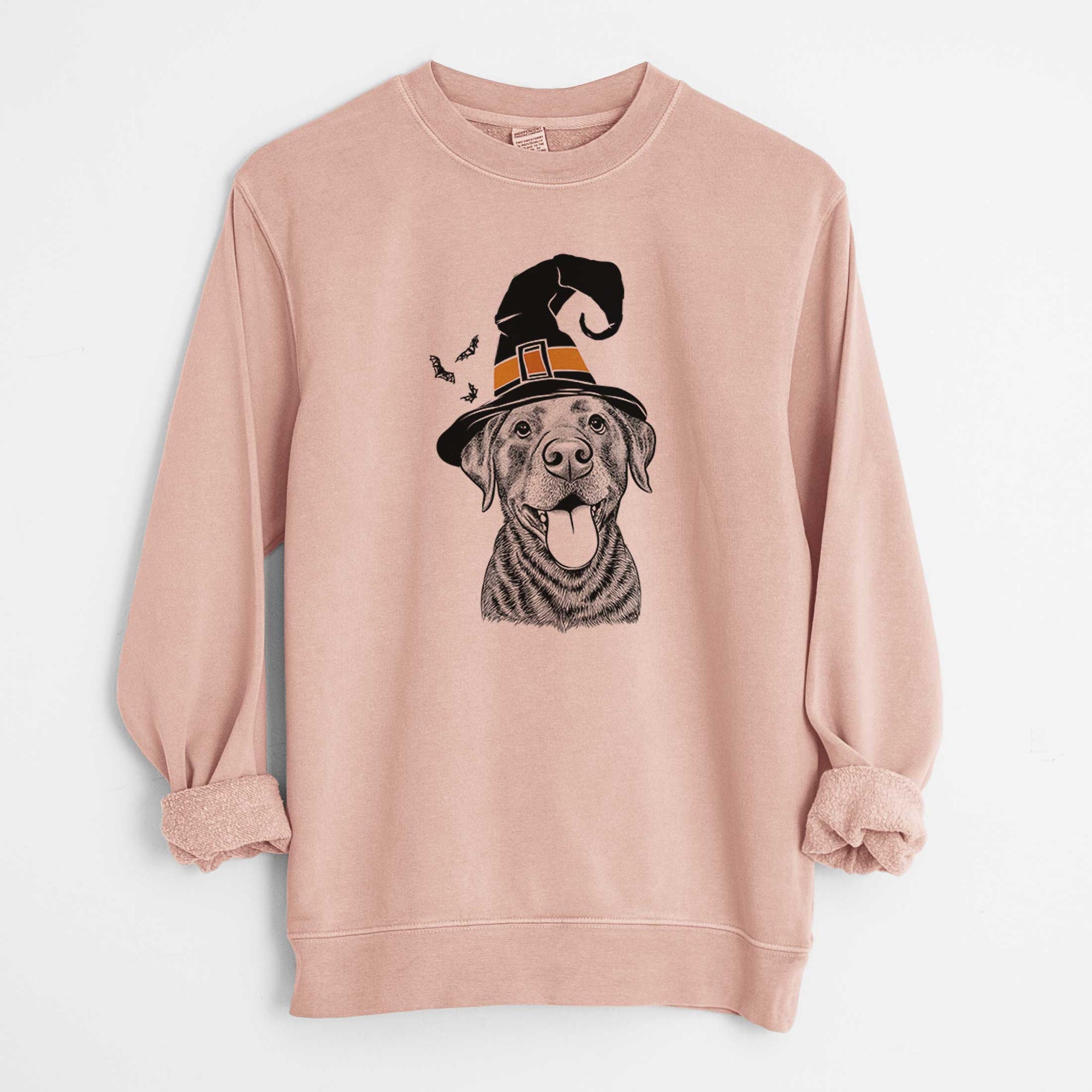 Witch Gwen the Labrador Retriever - Unisex Pigment Dyed Crew Sweatshirt