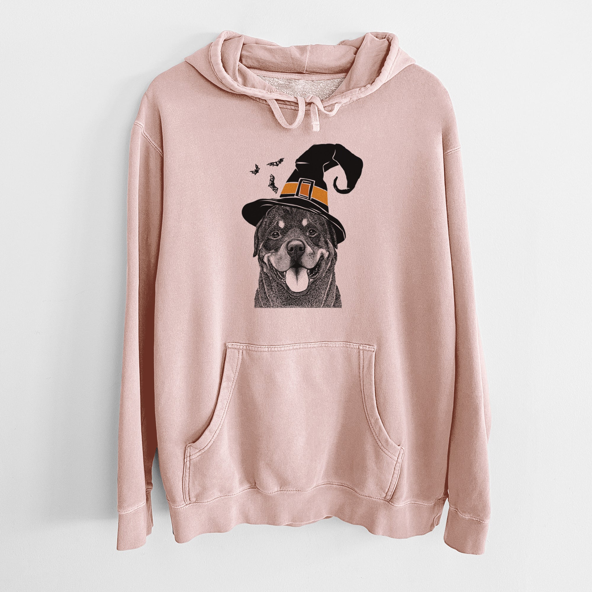 Witch Hagan the Rottweiler - Unisex Pigment Dyed Hoodie