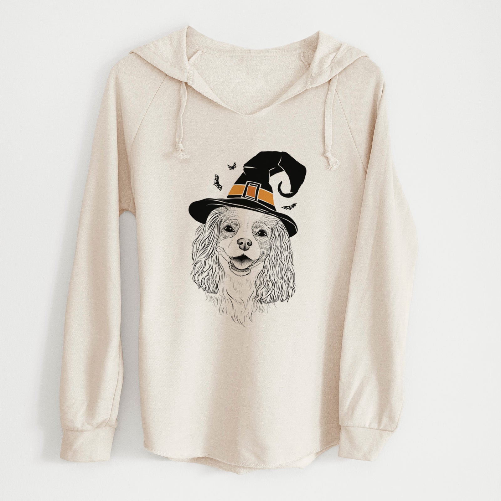 Witch Halley Comet the Cavalier King Charles Spaniel - Cali Wave Hooded Sweatshirt