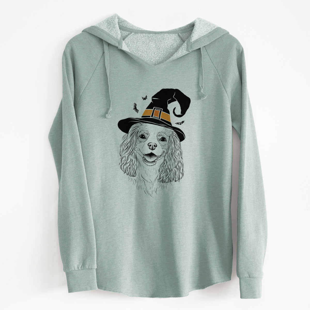 Witch Halley Comet the Cavalier King Charles Spaniel - Cali Wave Hooded Sweatshirt