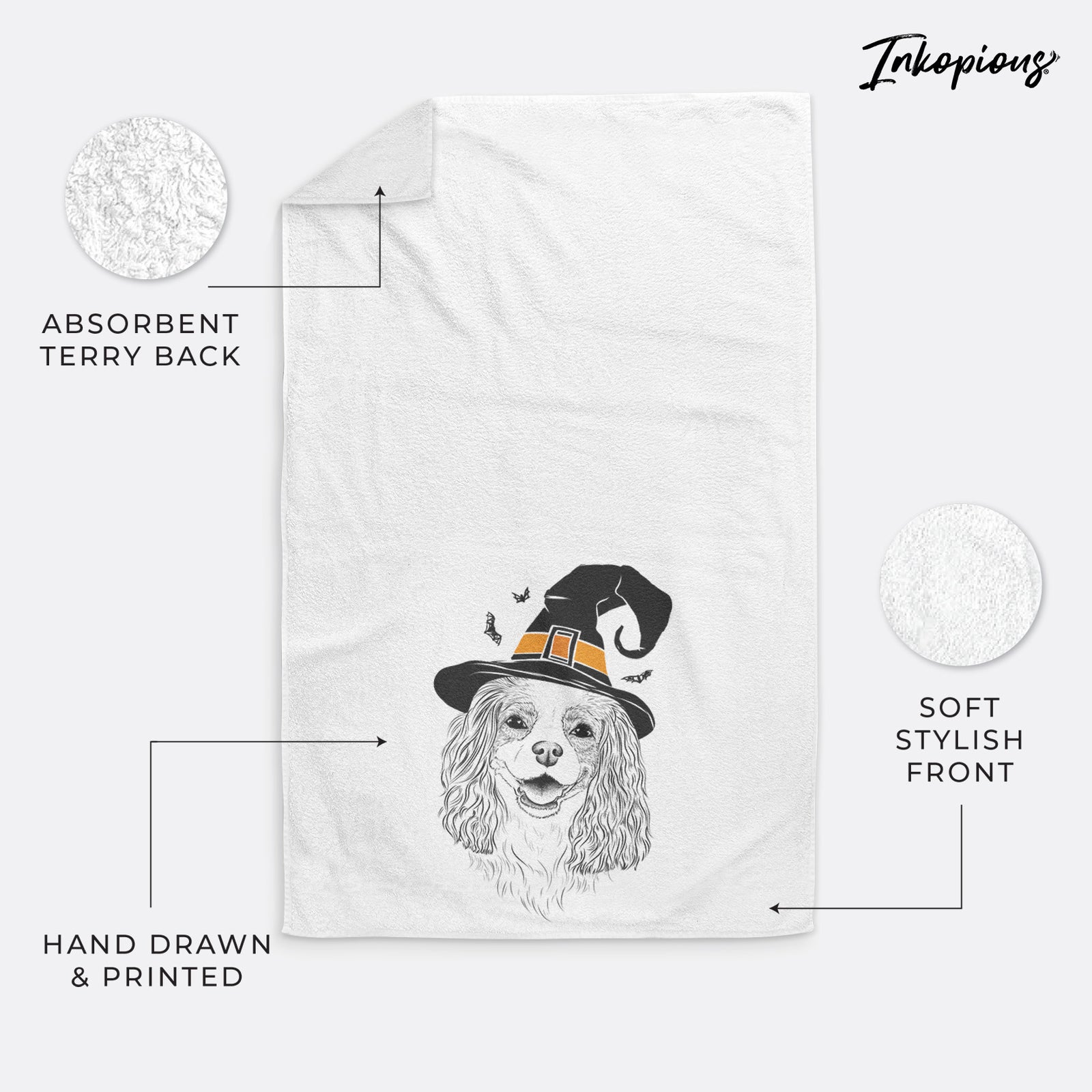 Halley Comet the Cavalier King Charles Spaniel Premium Hand Towel
