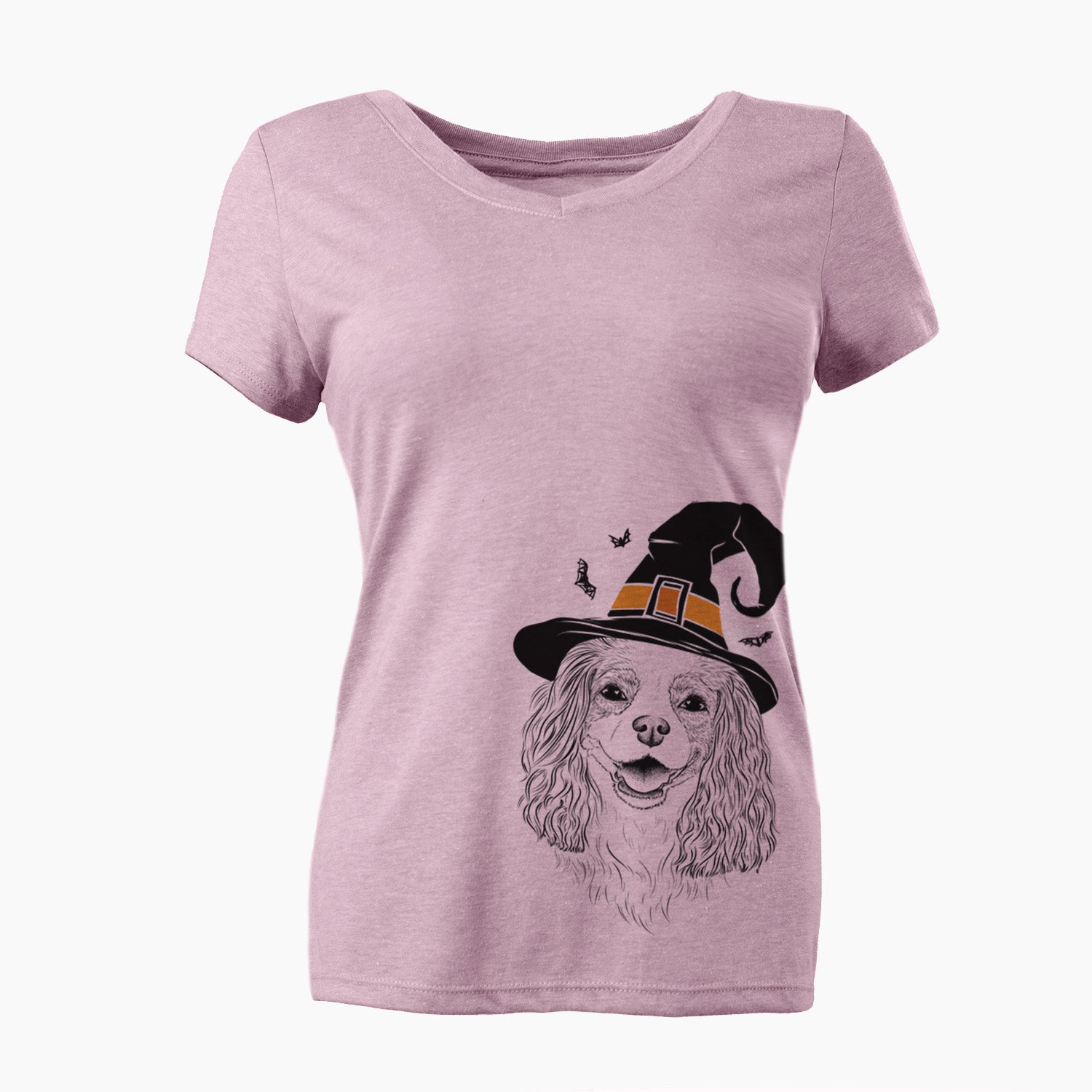 Witch Halley Comet the Cavalier King Charles Spaniel - Women's Perfect V-neck Shirt