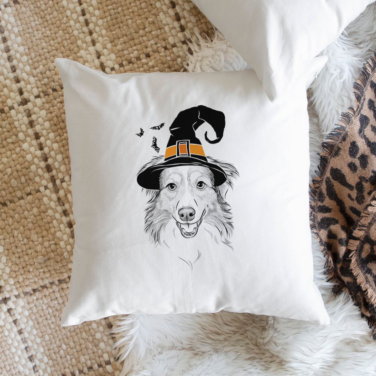 Hattie the Australian Shepherd - Throw Pillow Cover