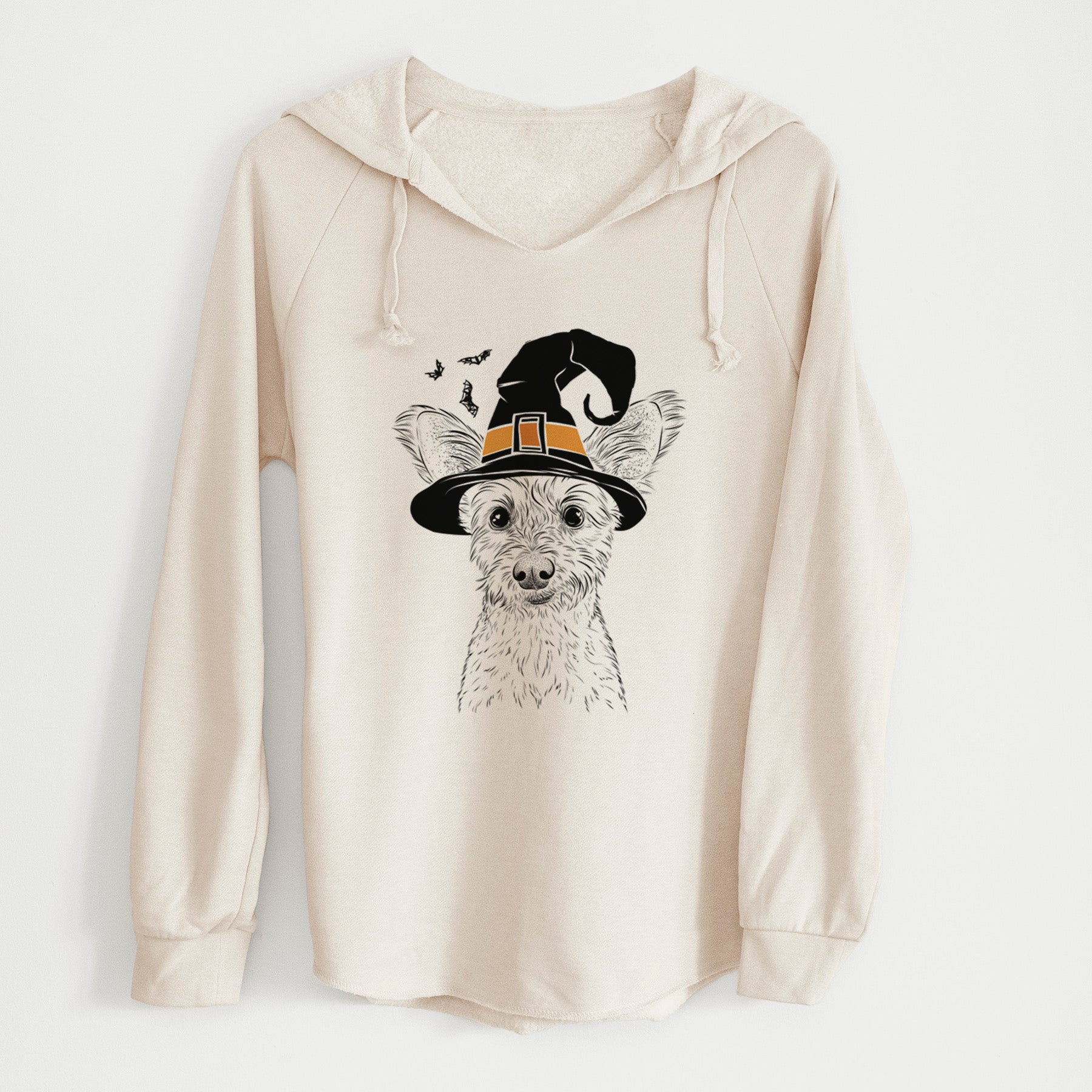 Witch Heidi the Schnauzer Mix - Cali Wave Hooded Sweatshirt