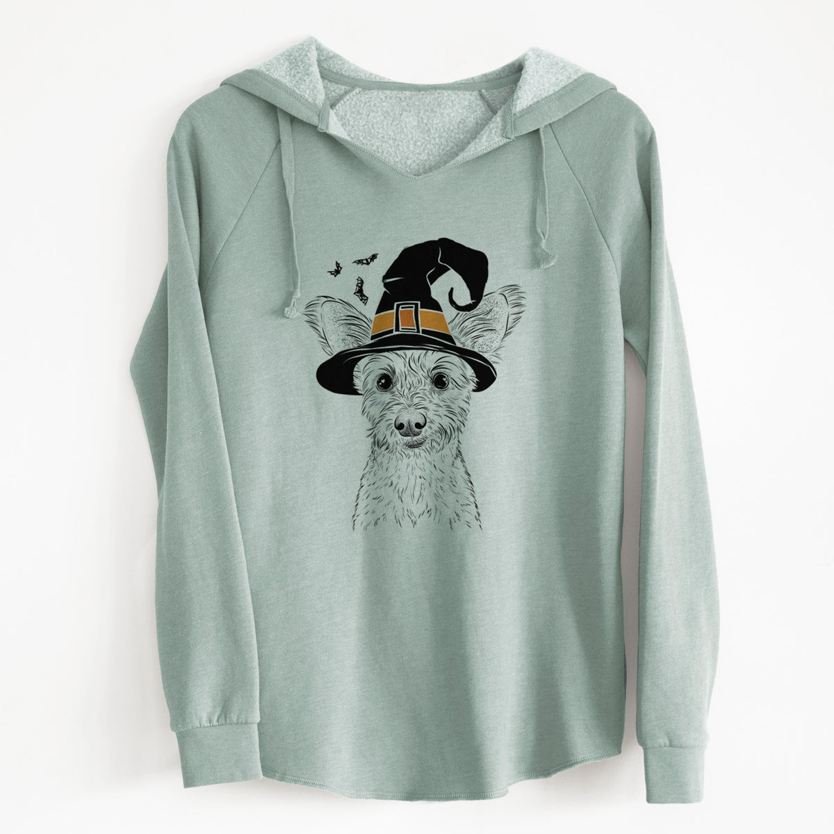 Witch Heidi the Schnauzer Mix - Cali Wave Hooded Sweatshirt
