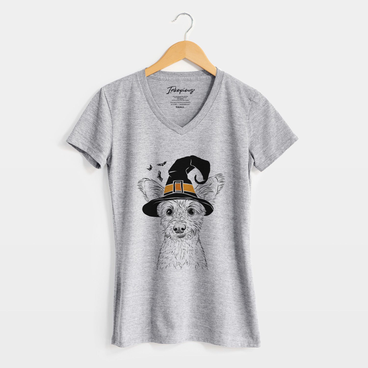 Witch Heidi the Schnauzer Mix - Women's Perfect V-neck Shirt