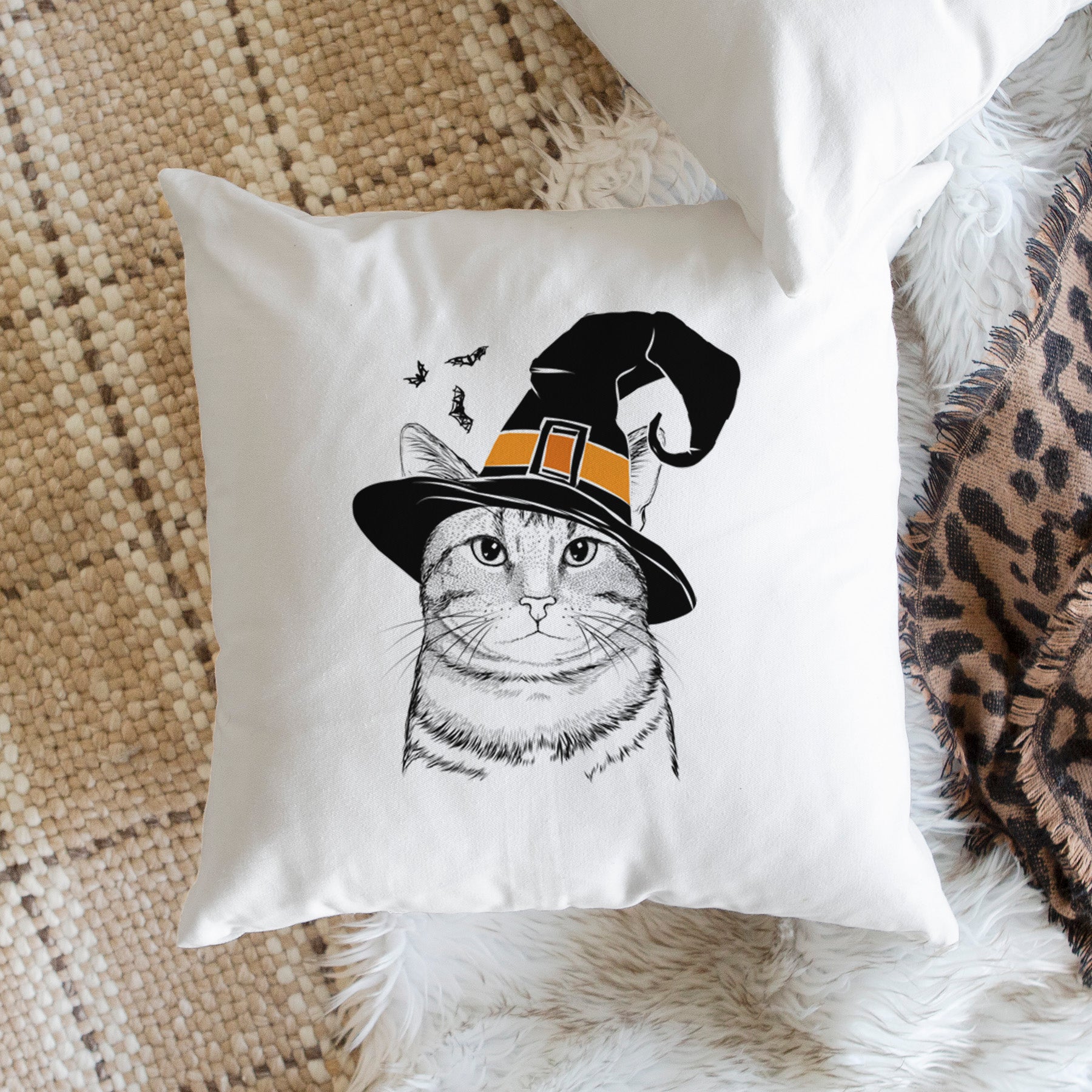 Henry the Bengal - Throw Pillow Cover