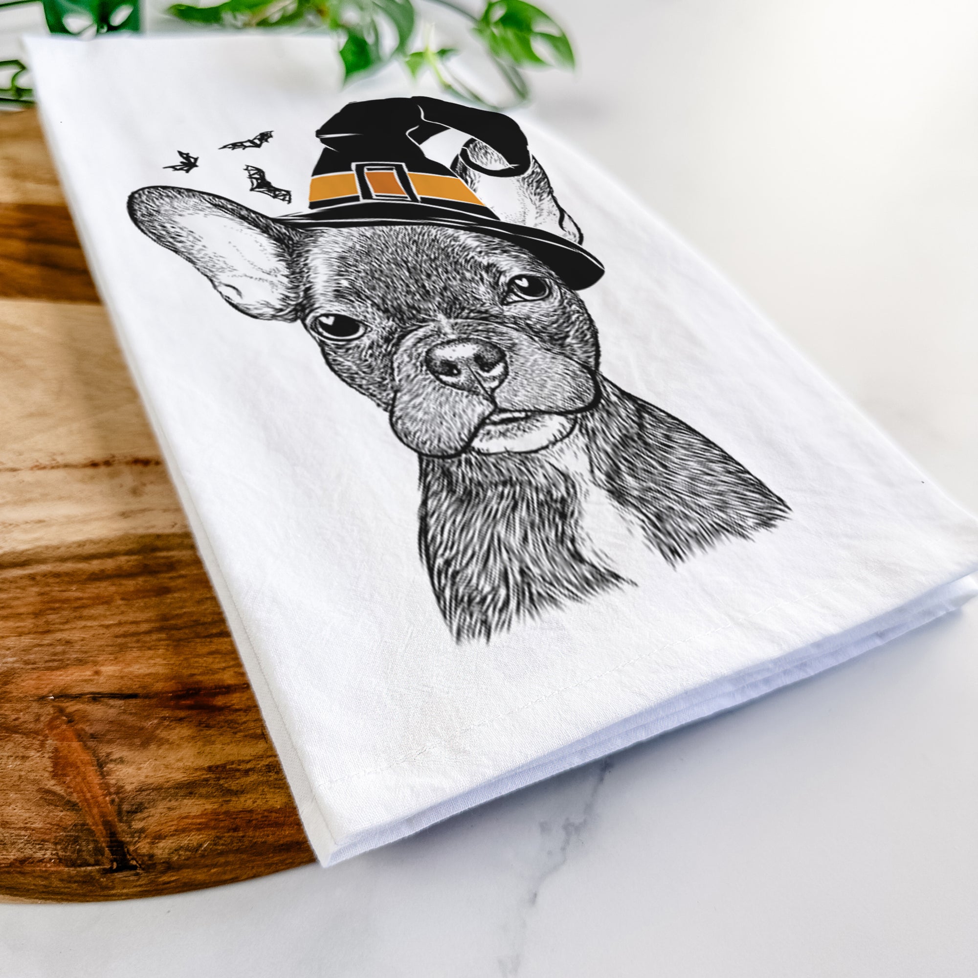 Henry the French Bulldog Tea Towel