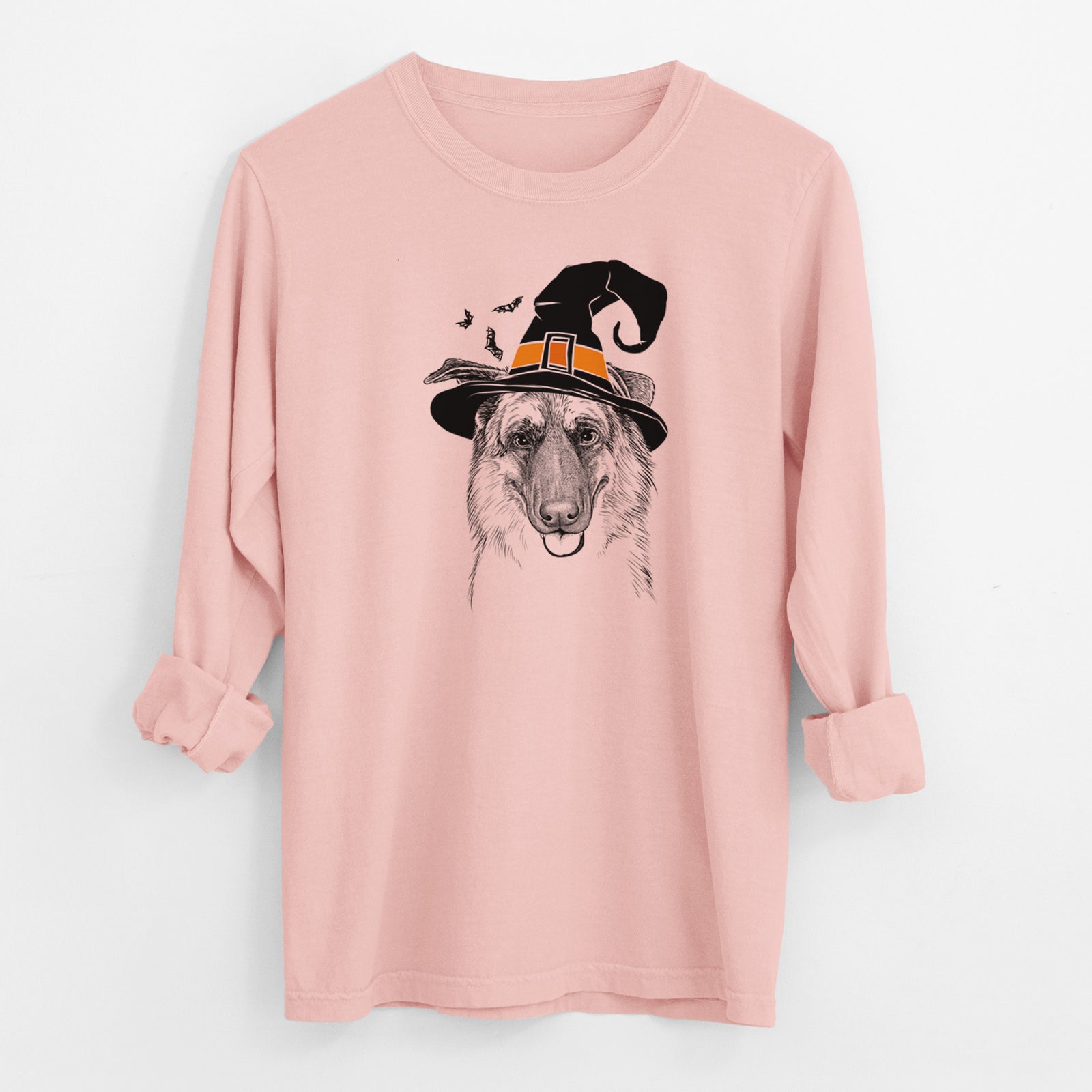 Witch Henry the German Shepherd - Men's Heavyweight 100% Cotton Long Sleeve