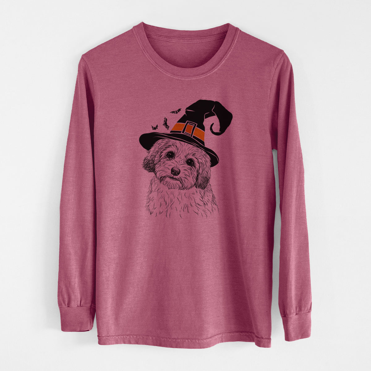 Witch Henry the Havanese - Men's Heavyweight 100% Cotton Long Sleeve