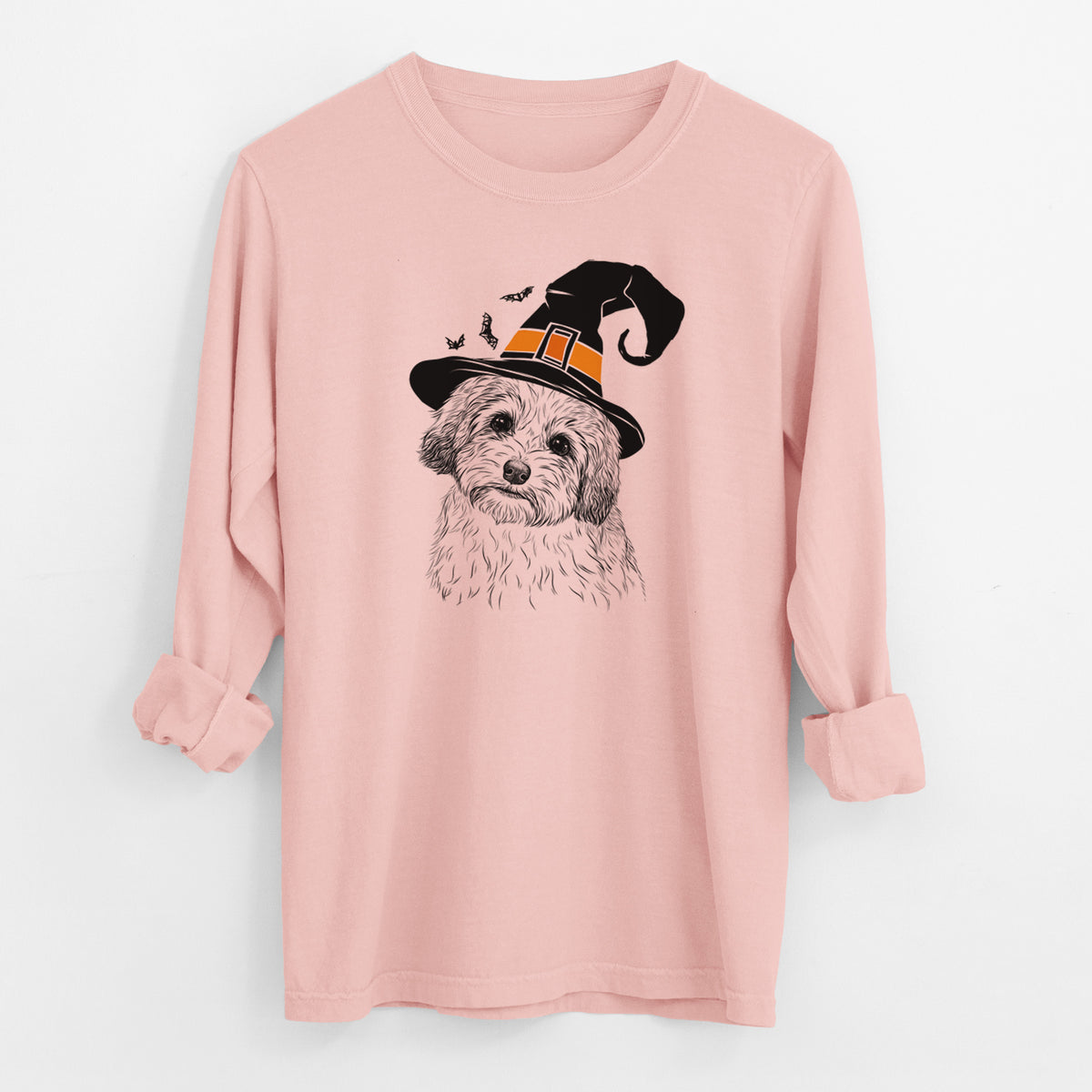 Witch Henry the Havanese - Men's Heavyweight 100% Cotton Long Sleeve